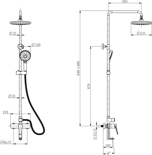 Комплект Акриловая ванна STWORKI Копенгаген KP19090 без опоры 190x90 см + Каркас 190 + Стойка Ларвик HWB0502-P01GD вороненая сталь в Армавире