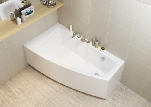 Cersanit VIRGO MAX Асимметричная акриловая ванна 150x90, левосторонняя, без ножек в Армавире