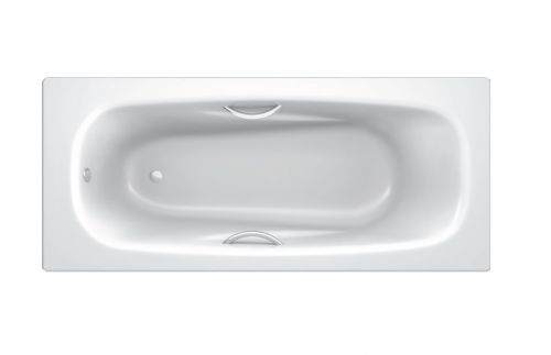 BLB UNIVERSAL ANATOMICA HG Стальная ванна 170*75, с отверстиями для ручек, белая в Армавире