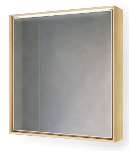 Raval Frame 75 Зеркало-шкаф Дуб сонома с подсветкой, розеткой в Армавире