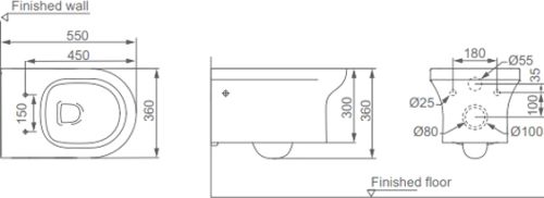 Унитаз подвесной STWORKI Хаммель HDC520WH с микролифтом в Армавире