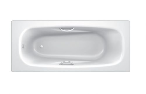 BLB UNIVERSAL ANATOMICA Ванна стальная 170*75, белая, с отверстиями для ручек в Армавире