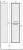 Frame Пенал подвесной Белый/Дуб сонома Raval в Армавире