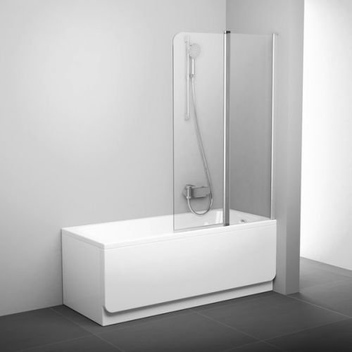 Шторка для ванны CVS2-100 правая блестящий+стекло Transparent Ravak в Армавире
