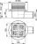 APV26 Сливной трап 105 105/50, подводка – боковая, решетка – нержавеющая сталь, гидрозатвор – мокрый Alca Plast в Армавире