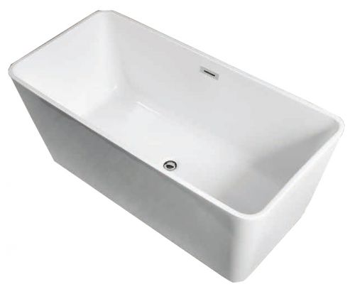 Ванна акриловая Azario LINCOLN 1700*750*580, свободностоящая, в комплекте с сифоном и металлической рамой в Армавире